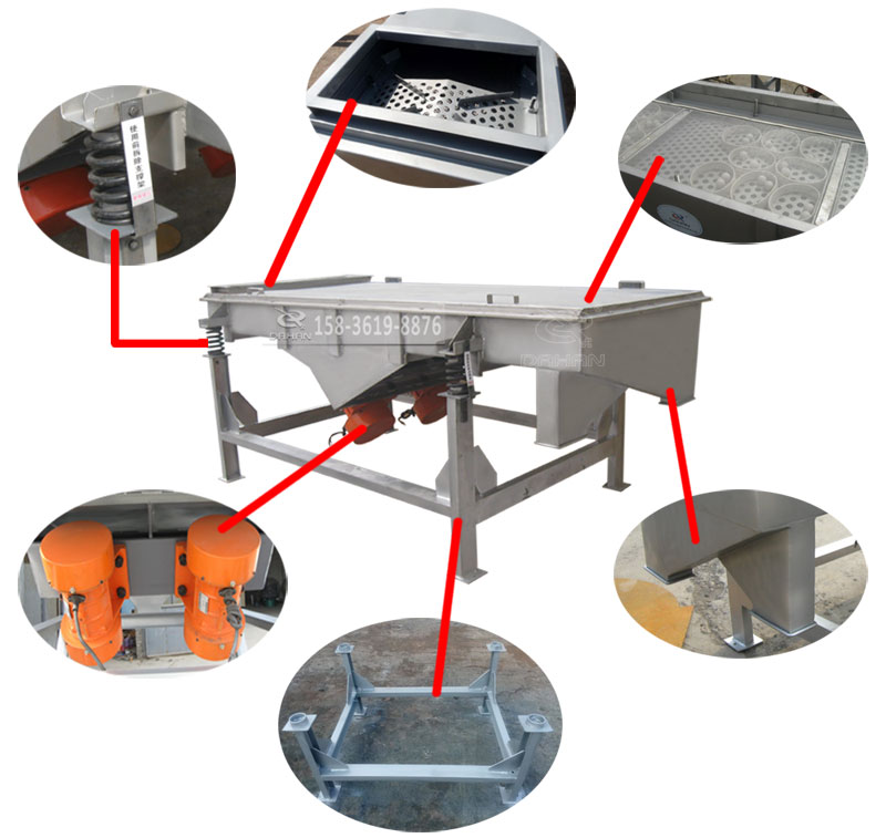 荸薺直線振動篩結構圖